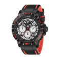 Leisure sports chronograph watches men wrist Silicone strap watch with Calendar luminous display